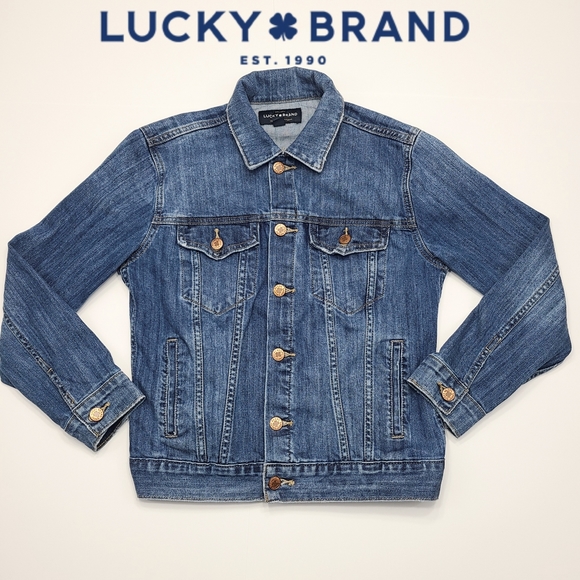 Lucky Brand Jackets & Blazers - Lucky Brand The Tomboy Trucker Distressed Jacket